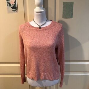 H&M Coral Crew Neck Sweater